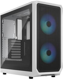 Kompiuterio korpusas Fractal Design Focus 2 RGB TG Clear Tint, balta sp.