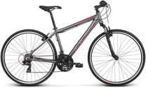 Velosipēds hibrīds Kross Evado, 28 ", 19" rāmis, sarkana krās./pelēka krās.