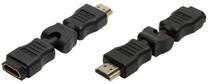 Adapteris Logilink HDMI to HDMI 270 HDMI 19 pin female, HDMI 19 pin female, juoda sp.