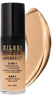 Skystas makiažo pagrindas Milani Conceal + Perfect, 04a1 golden beige, 30 ml