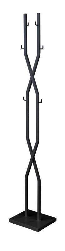 Drabužių kabykla W69, 180 cm, juoda sp.