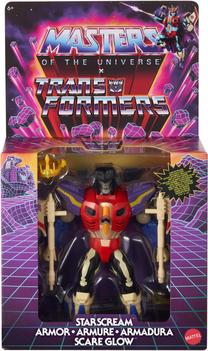 Žaislinė figūrėlė, su priedais Mattel Masters Of The Universe Transformers Starscream JGT19, 14 cm, juoda sp./raudona sp./violetinė sp.