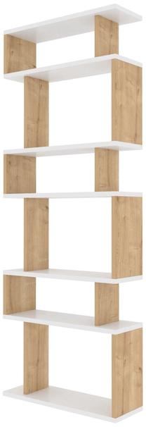 Pastatoma lentyna Kalune Design Bates 935CMN1173, ąžuolo sp./balta sp., 160 cm x 60 cm x 19.6 cm