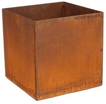 Gėlių vazonas Petteri Wiimaa Fiora S, plienas, 30 cm x 30 cm, Ø 30 cm, ruda sp.