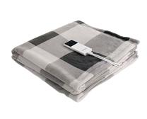 Šildanti antklodė Prime3 SHT41, juoda sp./pilka sp., 180 cm x 130 cm