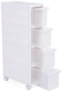 Vonios spintelė Songmics, balta, 46 cm x 18 cm x 84.5 cm