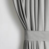 Naktinė užuolaida, su raiščiu Restilo Velvet Pleat, sidabro sp., 140 cm x 270 cm