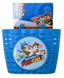 Dviračio krepšys, priekinis krepšys Volare Paw Patrol, plastikas, mėlyna sp.