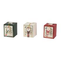 Свеча, ароматическая Decoris Nutcracker, 17 час, 170 г, многоцветный/(цвет/дизайн выбирается случайным образом)