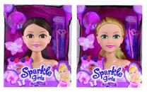 Голова куклы с аксессуарами Sparkle Girlz 10029/10097, 15 см, (цвет/дизайн выбирается случайным образом)