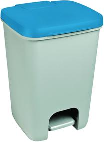 Šiukšliadėžė Curver Essentials, mėlyna sp./pilka sp., 20 l, 42.8 cm x 29.4 cm