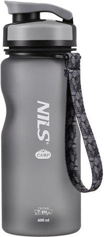 Ūdens pudele Nils Camp NC1740, melna krās., tritāns, 0.6 l