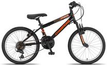 Vaikiškas dviratis Champions Tempo, juoda sp./oranžinė sp., 11", 20"