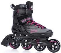 Riedučiai Tempish Wox Lady Raspberry TVLS38R, size 38, juoda sp./rožinė sp./pilka sp. Prekė su pažeista pakuote.