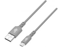 Kabelis TB Micro USB, Micro USB 2.0 Type B/1 x USB Type-A, 100 cm, pilka sp.