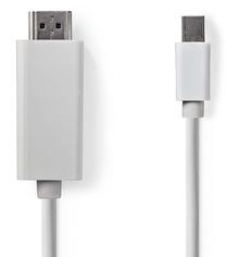 Vads Nedis Mini DisplayPort male, HDMI, 2 m, balta krās.