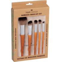 Dekoratīvās kosmētikas otu komplekts Top Choice Bamboo 37474, 5 gab., daudzkrāsaina