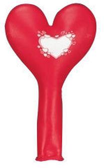 Balionas figūrinis Viborg Heart 80606H, 6 vnt.