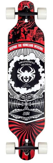 Skrituļdēlis Nils Extreme Wood Homeland Spider, balta krās./melna krās./sarkana krās.