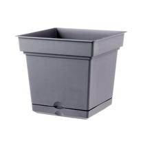 Puķu pods Teraplast STILL ANTRACITE D38, plastmasa, Ø 38 cm, pelēka krās.