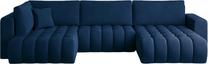 Kampinė sofa Bonito Nube 40, tamsiai mėlyna sp., dešininė, 170 x 340 cm x 92 cm
