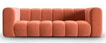 Sofa Micadoni Home Lupine Velvet, koralinė sp., 228 x 87 cm x 70 cm