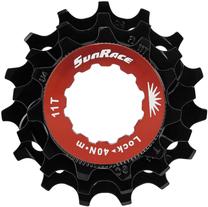 Dantratis SunRace SPCS10 FRWE172, aliuminis/plienas, juoda sp./raudona sp., 4 vnt.
