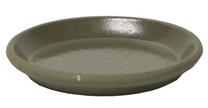 Paliktnis Home4you, keramika, Ø 13 cm, zaļa krās.