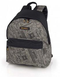 Mokyklinė kuprinė Gabol Code 17, juoda sp./pilka sp., 41.5 cm x 30 cm x 21 cm