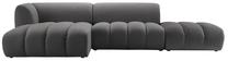 Modulinė sofa Micadoni Harry Velvet, pilka sp., kairinė, 317 x 160 cm x 72 cm