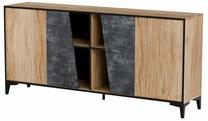 Komoda Cama Ovo, ąžuolo sp./cemento sp., 83 cm x 180 cm x 38 cm