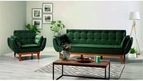 Sofos rinkinys Hanah Home Fiona Set, žalia sp., 81 x 214 cm x 81 cm