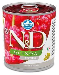 Märg koeratoit Farmina N&D Quinoa Neutered Pork, sealiha, 0.285 kg