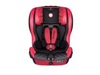 Automobilinė kėdutė Lionelo Jasper Leather, juoda sp./raudona sp., 9 - 36 kg