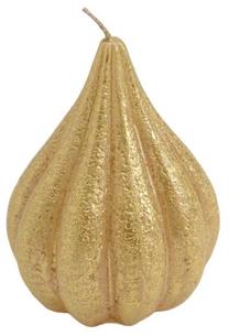 Свеча, формовая Amadeus Pear, 15 час, золотой цв.