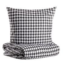 Patalynės užvalkalų komplektas Homla Rebeka 756559, baltas/juodas, 200 x 220 cm