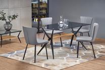 Stalas Finley, juoda sp./pilka sp., 140 cm x 80 cm x 74 cm
