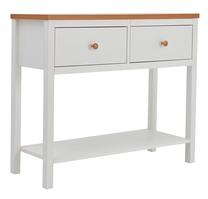 Konsoles galds Kalune Design Noble, balts krās./valriekstu krās., 100 cm x 30 cm x 80 cm