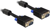Laidas Delock D-Sub (VGA) - D-Sub (VGA) VGA 15 pin male, VGA 15 pin male, 1 m, juoda sp.