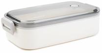 Toidukarp Homla Loene 858937, 0.75 l, 21 cm x 12 cm, valge v.