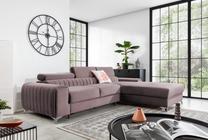 Kampinė sofa Grayson Loco 24, rožinė sp., dešininė, 205 x 278 cm x 92 cm