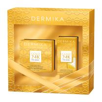 Veido priežiūros priemonių rinkinys Dermika Luxury Gold 24K 65+, 2 vnt.