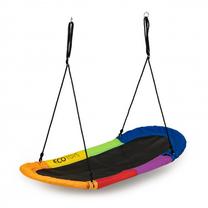 Ligzdas šūpoles EcoToys Oval Swing, 70 cm, daudzkrāsaina