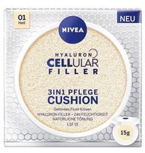 Kompaktinė pudra Nivea Hyaluron Cellular Filler Cushion, 01 light, 15 ml