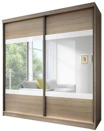 Spinta Idzczak Meble Multi 12, ąžuolo sp., 203 cm x 61 cm x 218 cm, su veidrodžiu