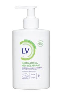 Vedelseep LV Biodegradable Sensitive, lõhnatu, 300 ml