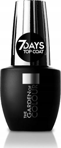 Viršutinis nagų lako sluoksnis Silcare The Garden Of Colour 7 Days Top Coat, 15 ml