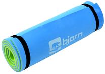 Коврик для фитнеса и йоги Bjorn DK 2267, синий цв./зеленый цв., 180 см x 50 см x 1 см