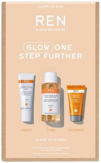 Veido priežiūros priemonių rinkinys Ren Glow One Step Further, 75 ml