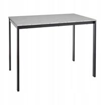 Valgomojo stalas Mario, balta sp./juoda sp., 100 cm x 60 cm x 75 cm
